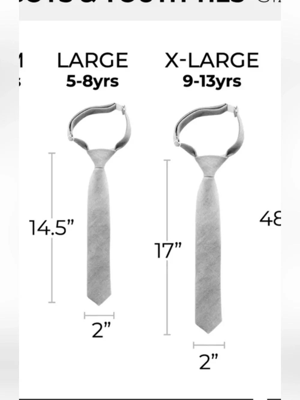 Boon Adjustable Neck Tie Set of 2 Navy Dot & Light Gray Striped 9-13 years (XL)